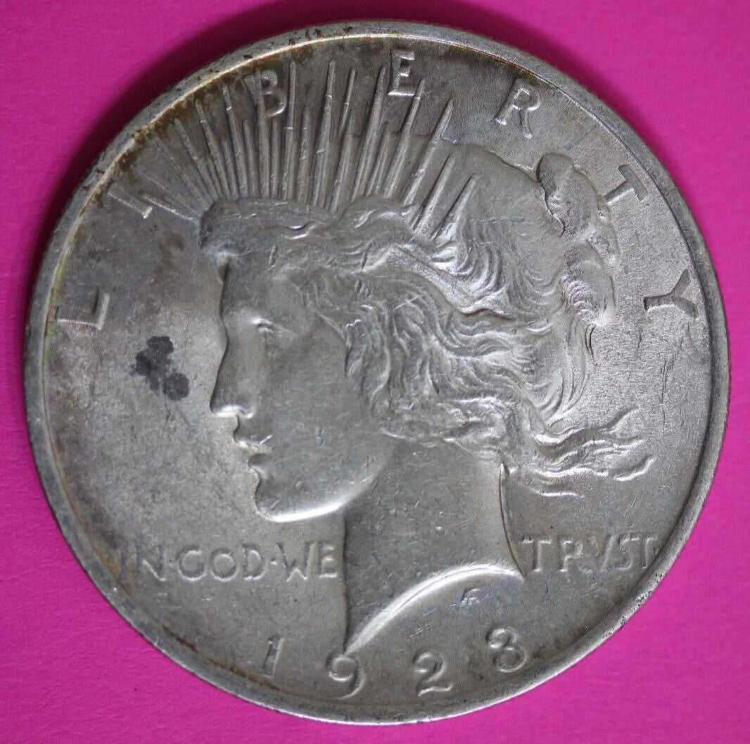High Grade 1923 P Liberty Peace Silver Dollar Exact Coin In Pics Lots Luster 86
