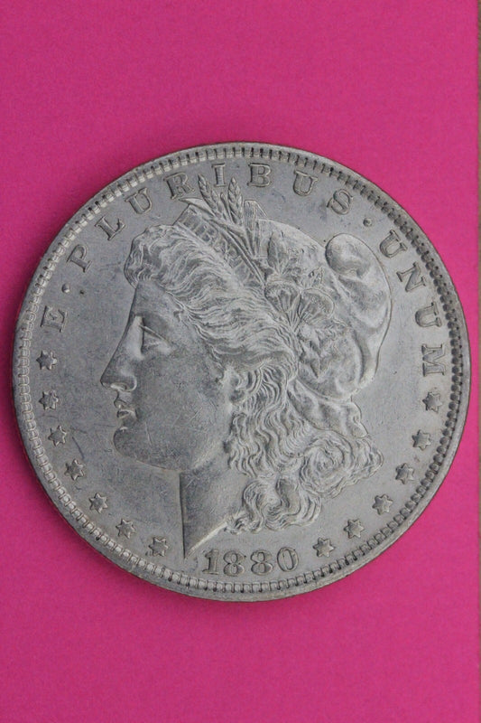 High Grade 1880 S Morgan Lady Liberty Rare Date Silver Dollar Authentic 0289N