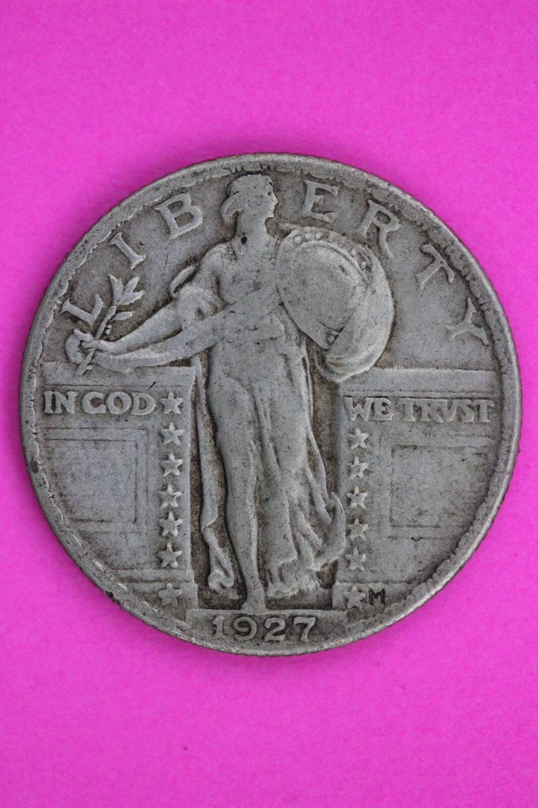 1927 P Standing Liberty Silver Quarter Semi Key Date Coin Exact Coin In Pic 26