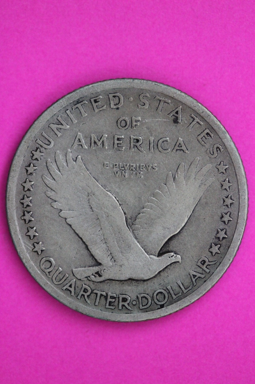 1917 P Type 1 Standing Liberty Silver Quarter Genuine Semi Key Date Coin G0614N