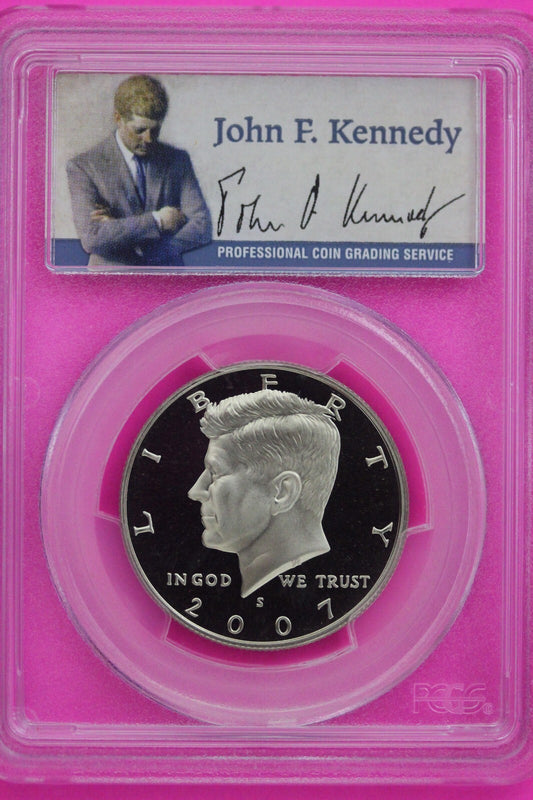 2007 S PR 69 Deep Cameo John Kennedy Clad Half Dollar JFK Label PCGS Slab 354