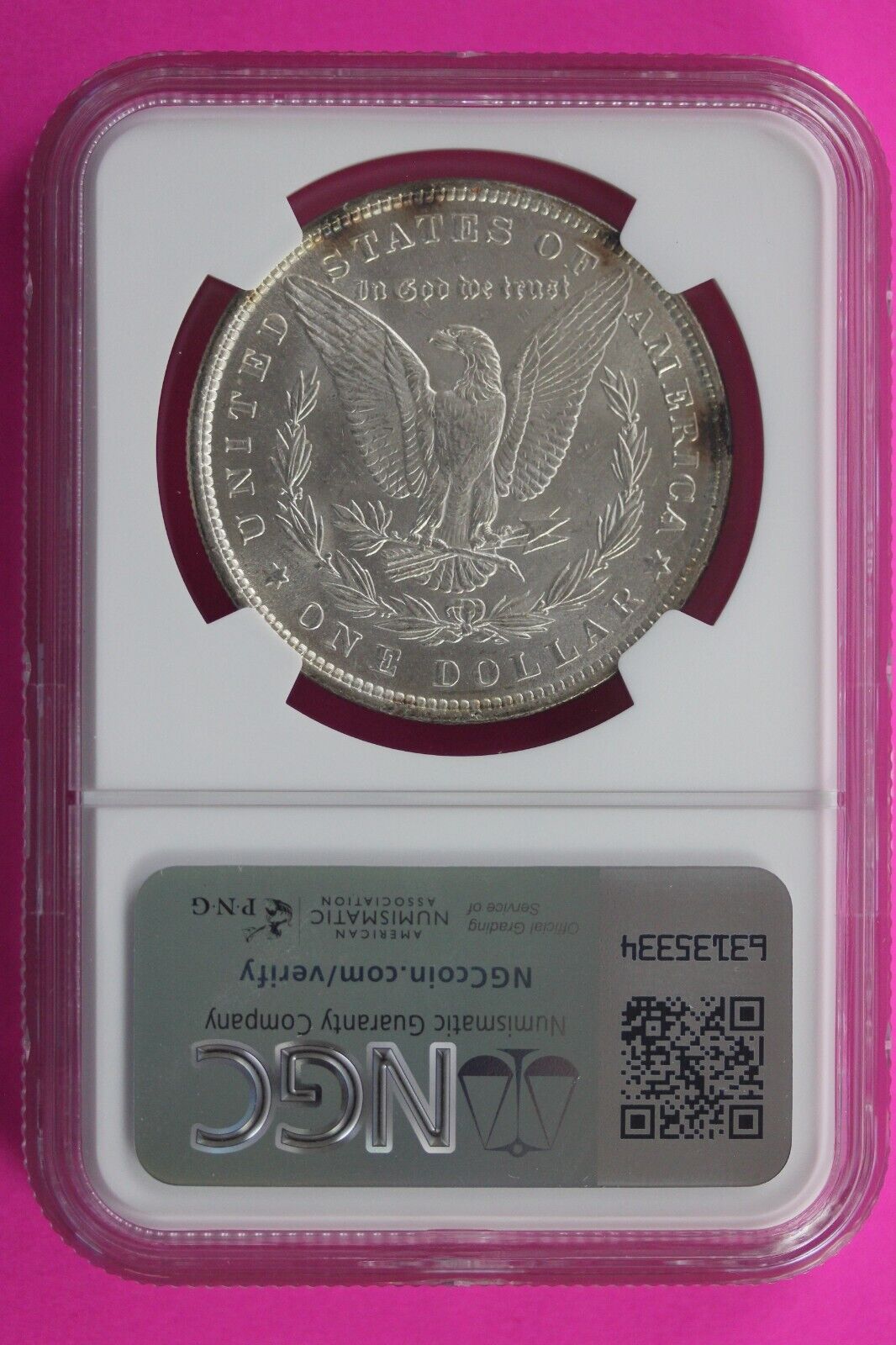 1879 P MS 63 Liberty Morgan Silver Dollar NGC Certified Graded Authentic Slab 25