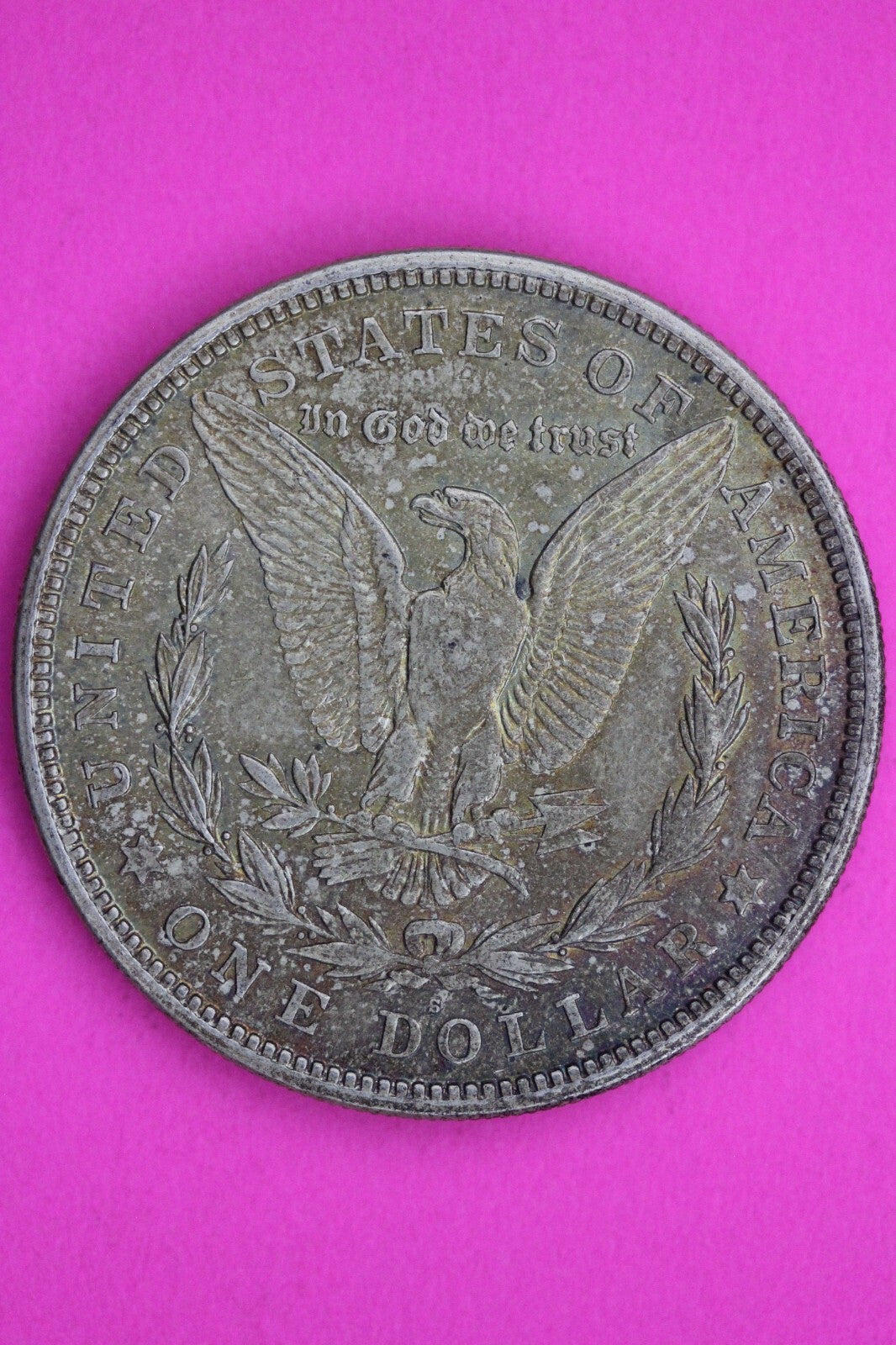 Nicely Toned 1921 S Liberty Morgan Silver Dollar Coin Guaranteed Authentic 125N