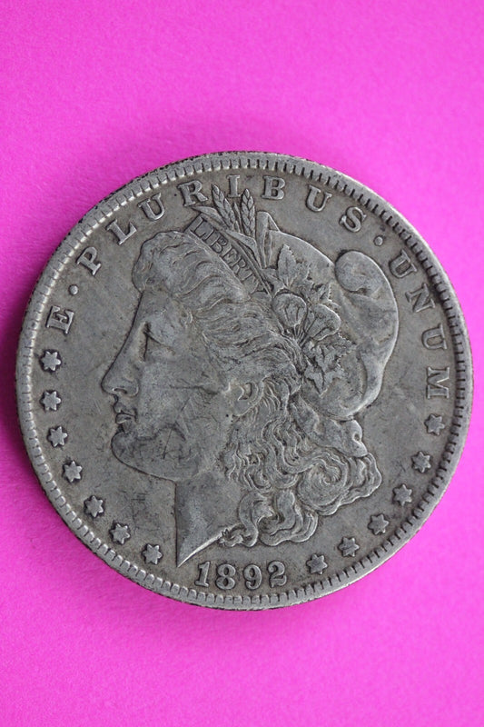 1892 O Morgan Lady Liberty Rare Date Silver Dollar Guaranteed Authentic 0215N