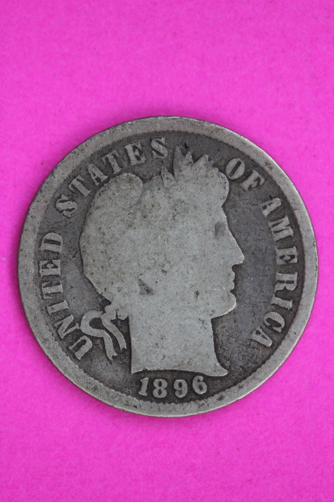 1896 P Barber Liberty Dime Silver Coin Guaranteed Authentic Free Shipping 1549