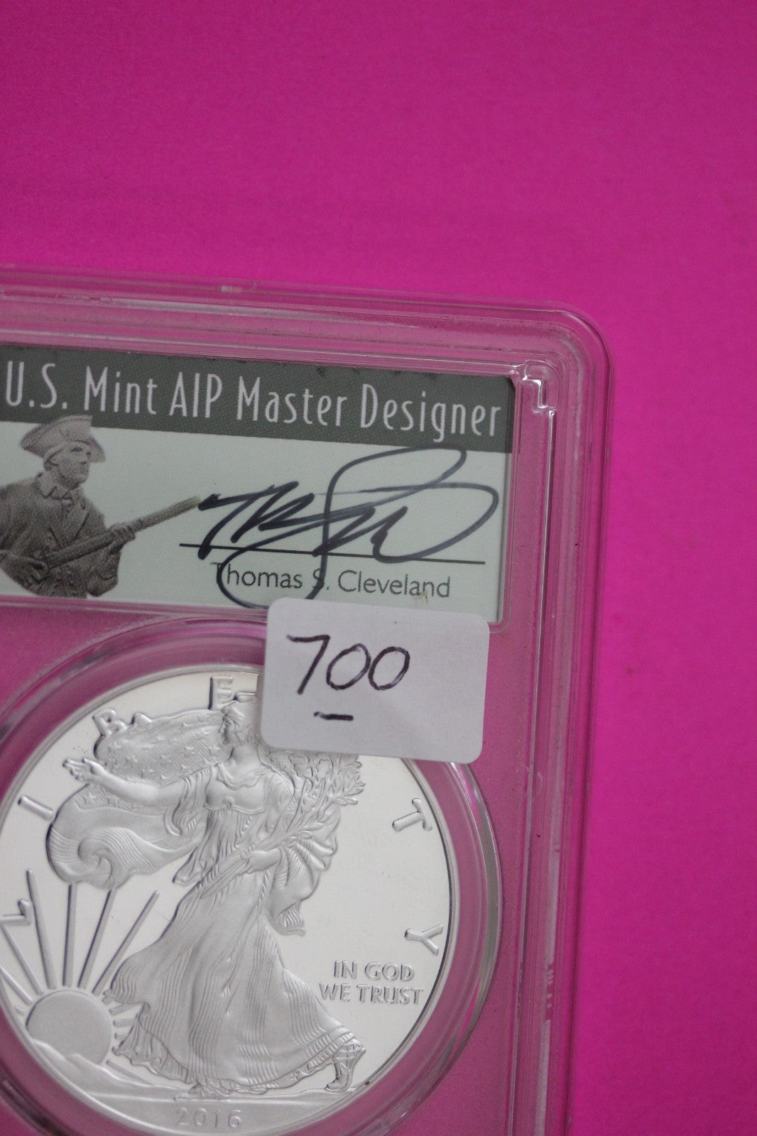 2016 W PF 70 Silver Eagle Lettered Edge 30th Anniversary PCGS 1 OZ Silver 700