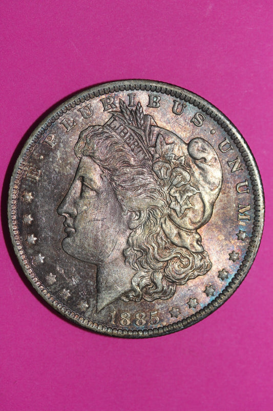 High Grade 1885 O Morgan Lady Liberty Rare Date Silver Dollar Authentic 0211N
