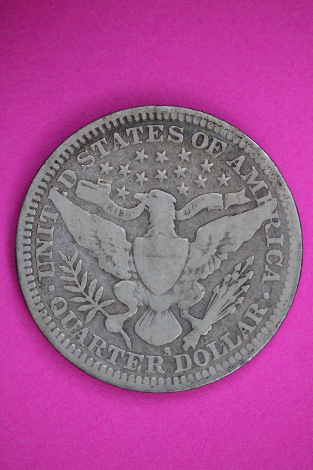 1907 S Barber Liberty Quarter Silver Guaranteed Authentic & Genuine Coin 2892