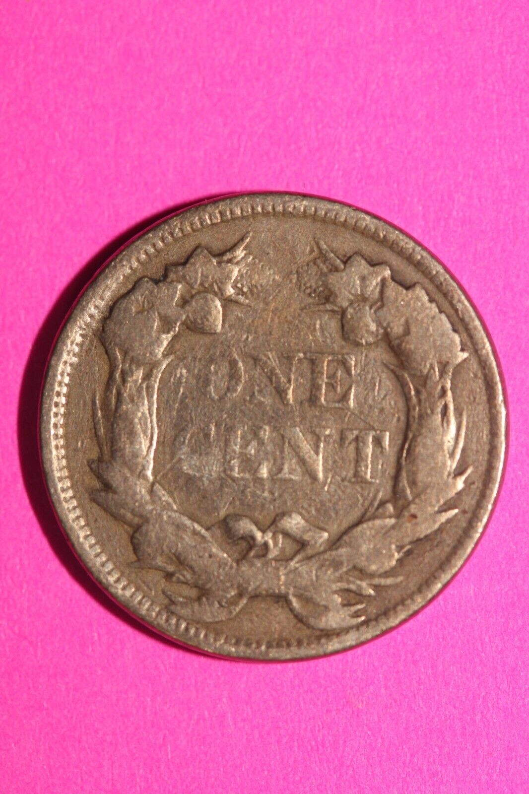 1857 Flying Eagle Cent Penny Exact Scarce Early Type Coin as Pictured 35