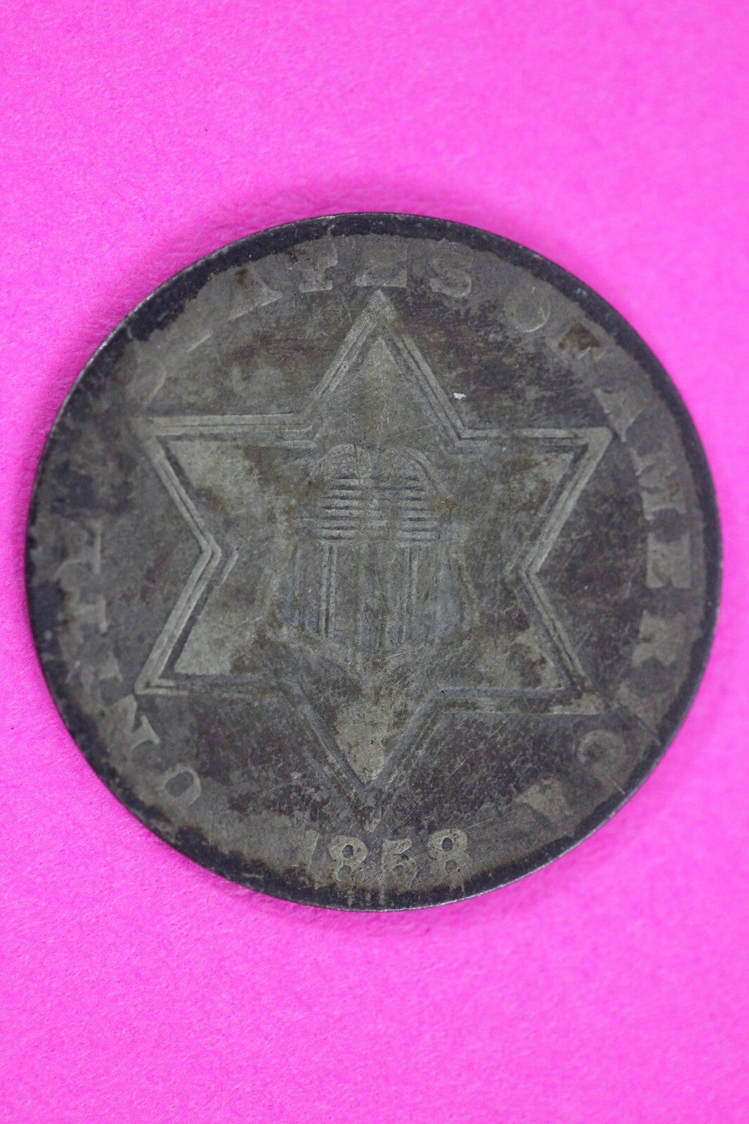 1858 Trime 3 Three Cent Silver Dime Exact Coin Shown In Pics Semi Key Date 103