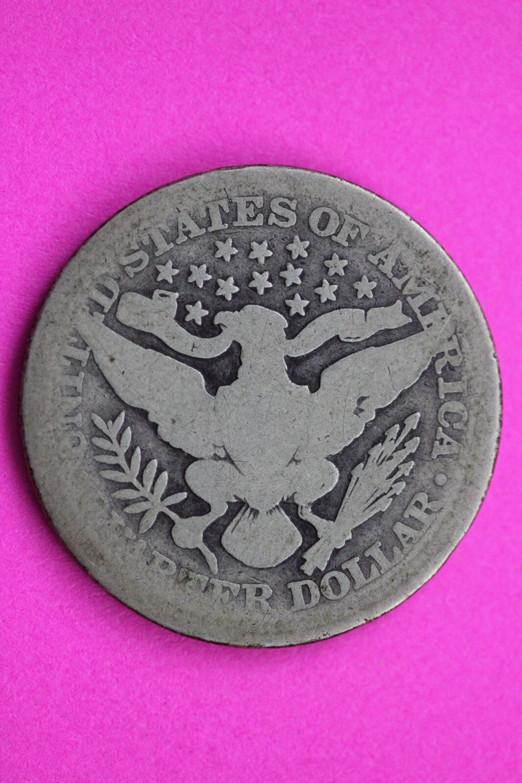 1913 P Barber Liberty Silver Quarter Scarce Guaranteed Authentic Rare Coin 0881