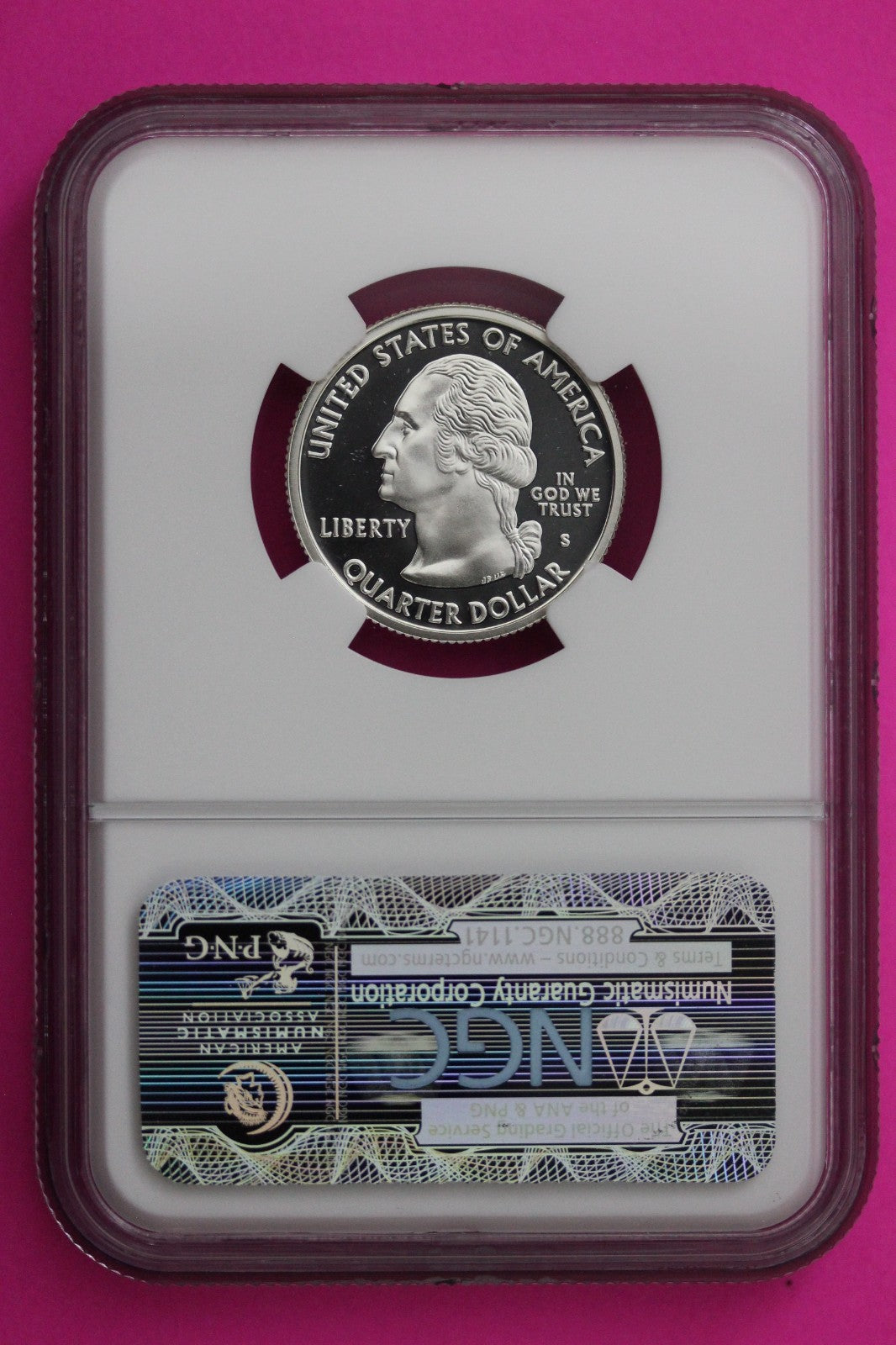 2002 S PF 70 Ohio Silver State Quarter NGC Certified Authentic Slab 439