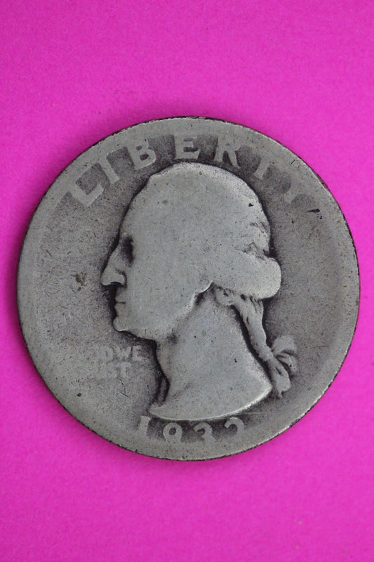 1932 D George Washington Silver Quarter Guaranteed Authentic Genuine Coin 1593