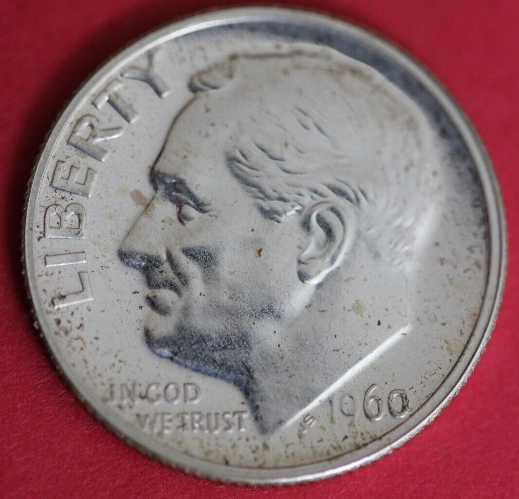 1960 Silver Proof Roosevelt Dime Exact Coin Shown OCE 36
