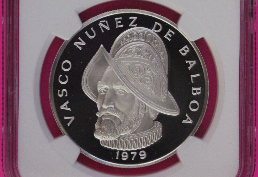 1979 Panama PF 69 Ultra Cameo Proof Silver Balboa NGC Certified Graded Slab 1004