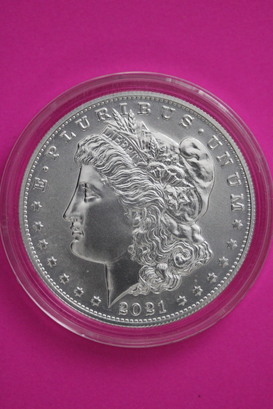 Gem Brilliant Uncirculated 2021 O Morgan Silver Dollar .999 Mint Capsule C258