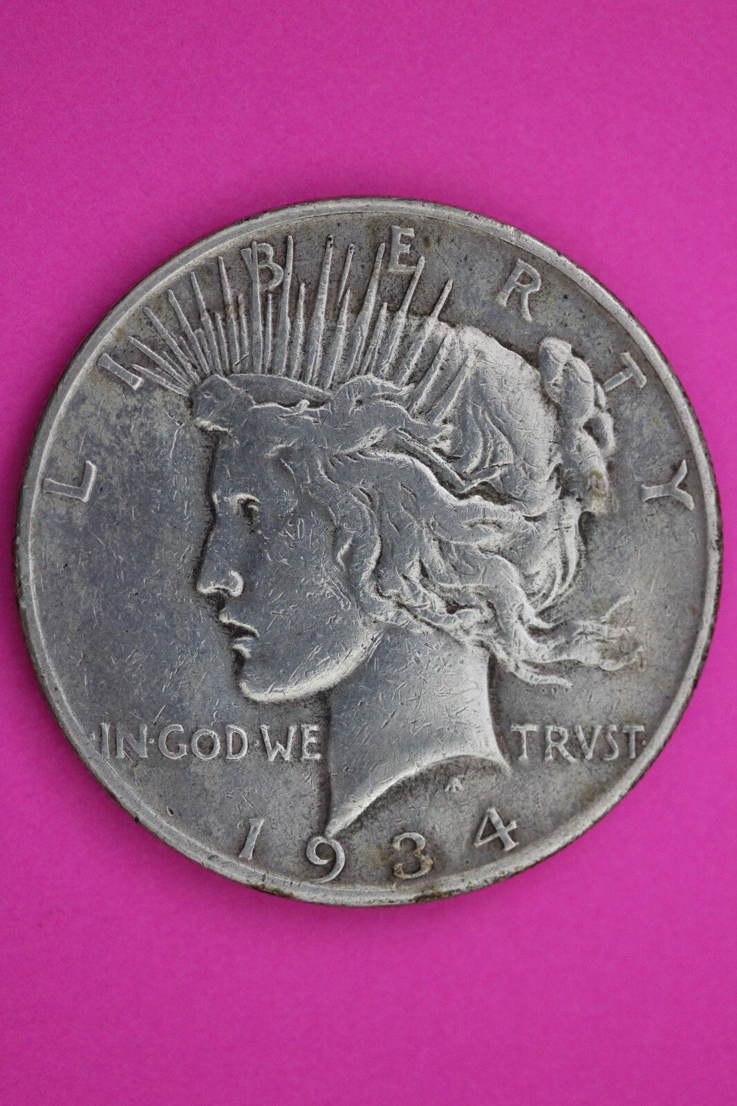 1934 S Liberty Peace Silver Dollar Rare Key Date Coin Guaranteed Authentic 0561N