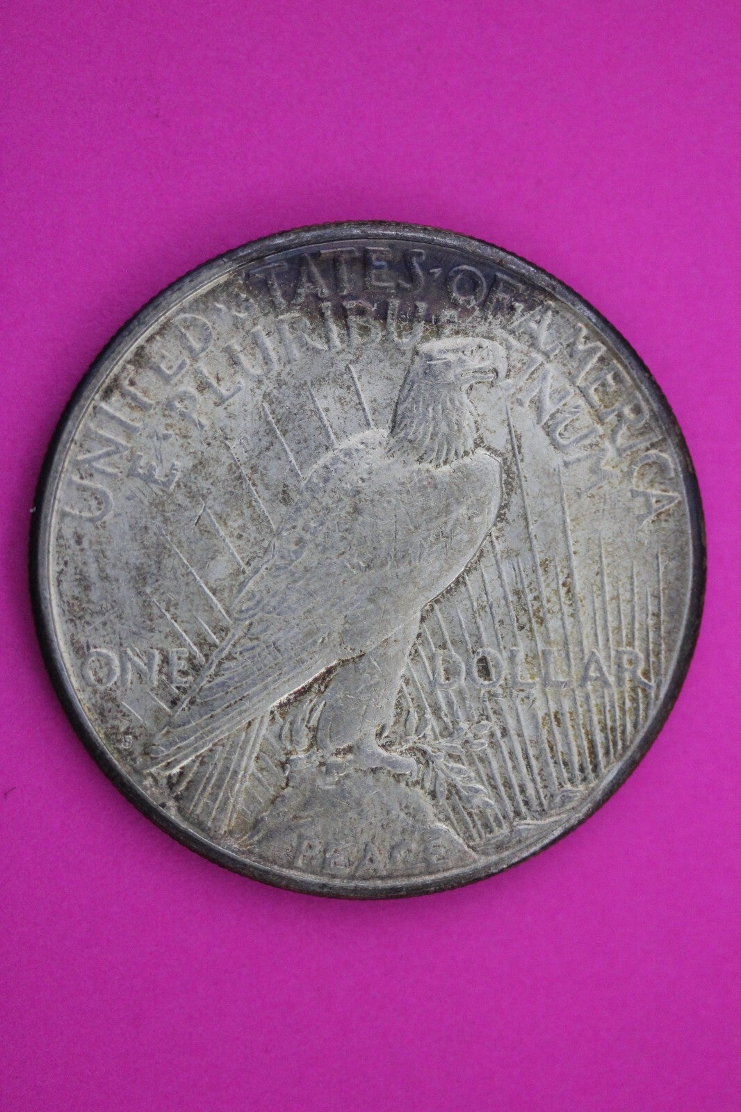 Toned 1923 S Peace Silver Dollar LIberty Coin Guaranteed Authentic 0321N