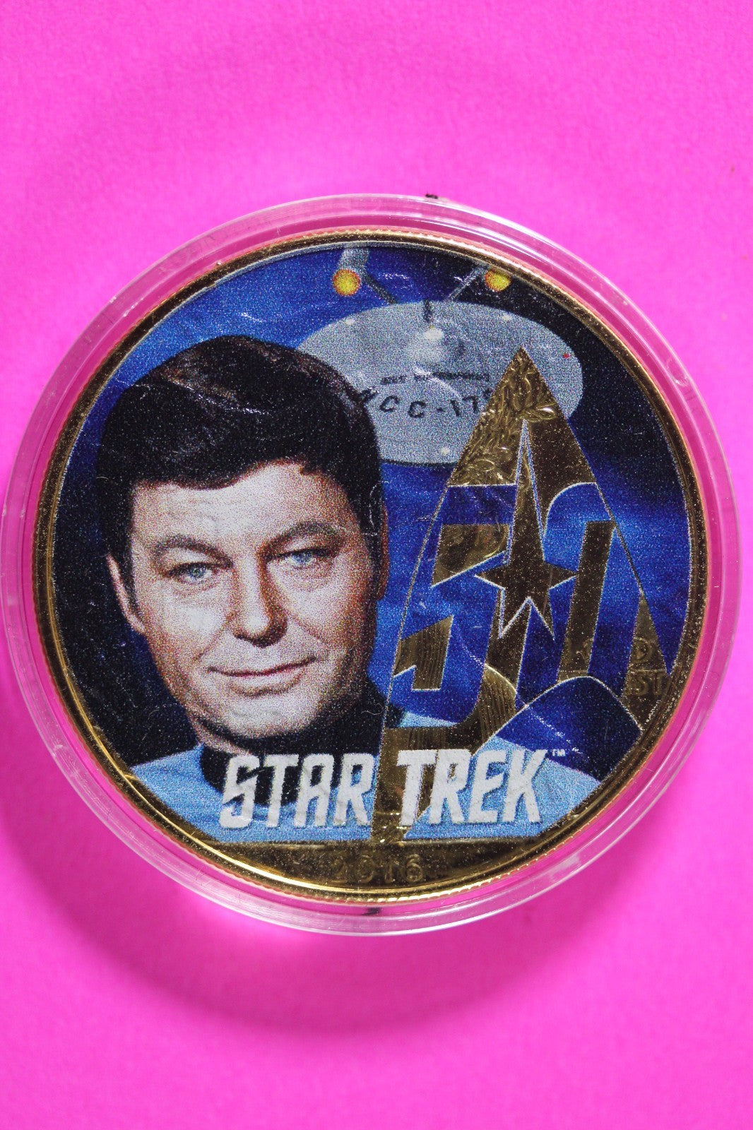 2016 Star Trek Dr McCoy Silver Eagle Coin 1 OZ .999 Fine Capsule C139