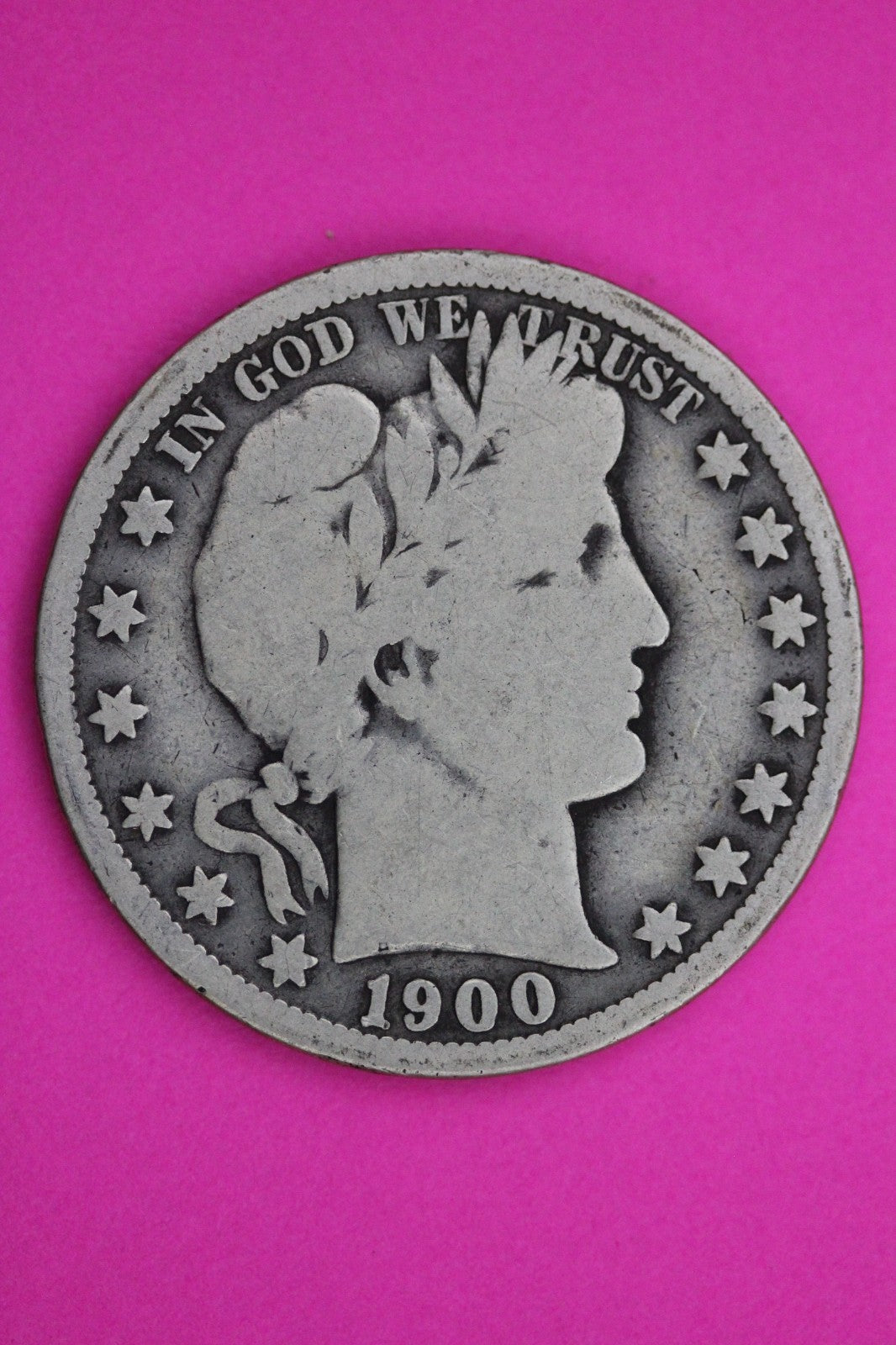 1900 O Barber Liberty Silver Half Dollar Guaranteed Authentic Genuine Coin 2251