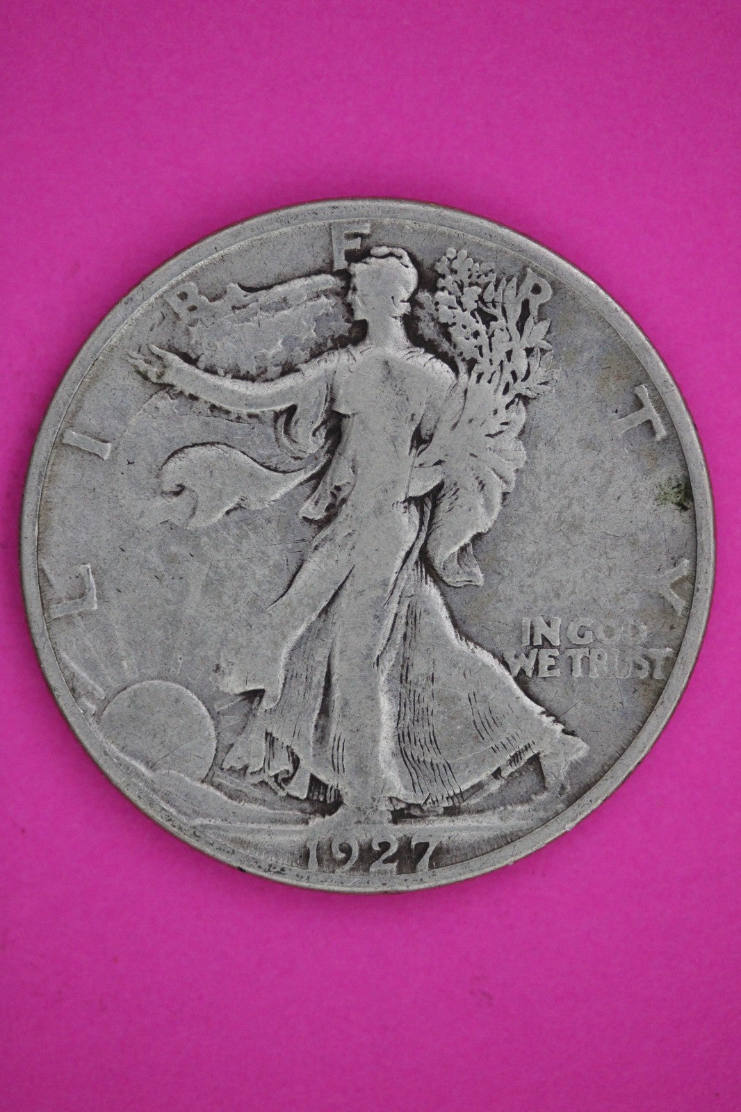 1927 S Walking Liberty Walker Half Dollar Coin Guaranteed Authentic Genuine 2404