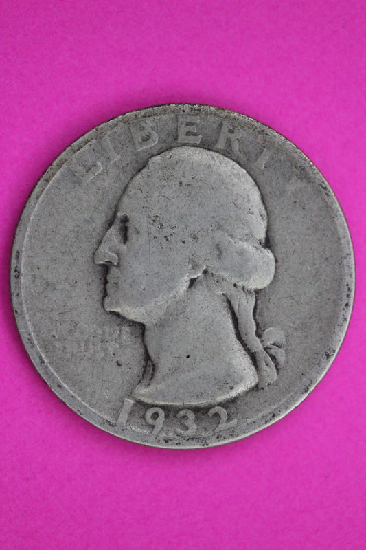 1932 S George Washington Silver Quarter Guaranteed Autthentic Genuine Coin 1233