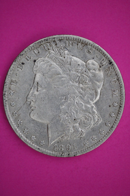1891 O Morgan Liberty Silver Dollar Guaranteed Authentic & Genuine Coin 2593
