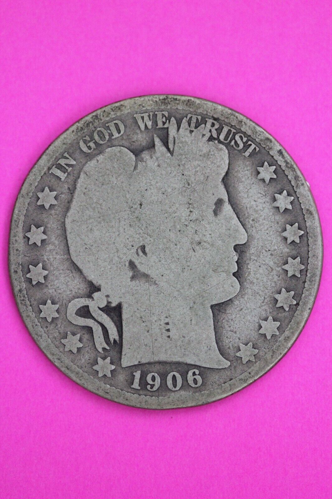 1906 P Barber Liberty Half Dollar Silver Coin You Get The Coin In Pics TOM 15