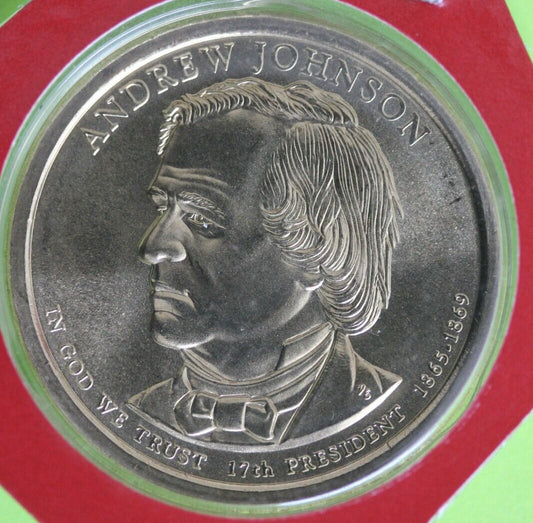 Gem BU 2011 D Andrew Johnson Presidential Dollar In Mint Cello Exact Coin TOM 12