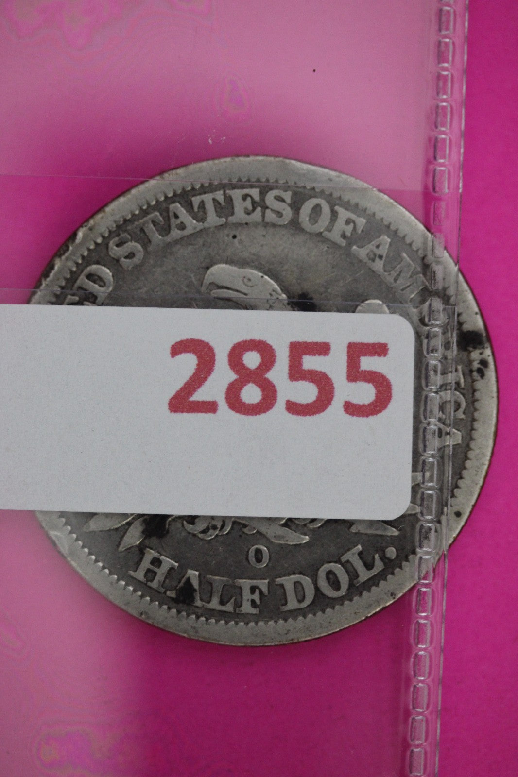 1843 O Seated Liberty Silver Half Dollar Guaranteed Authentic Genuine Coin 2855