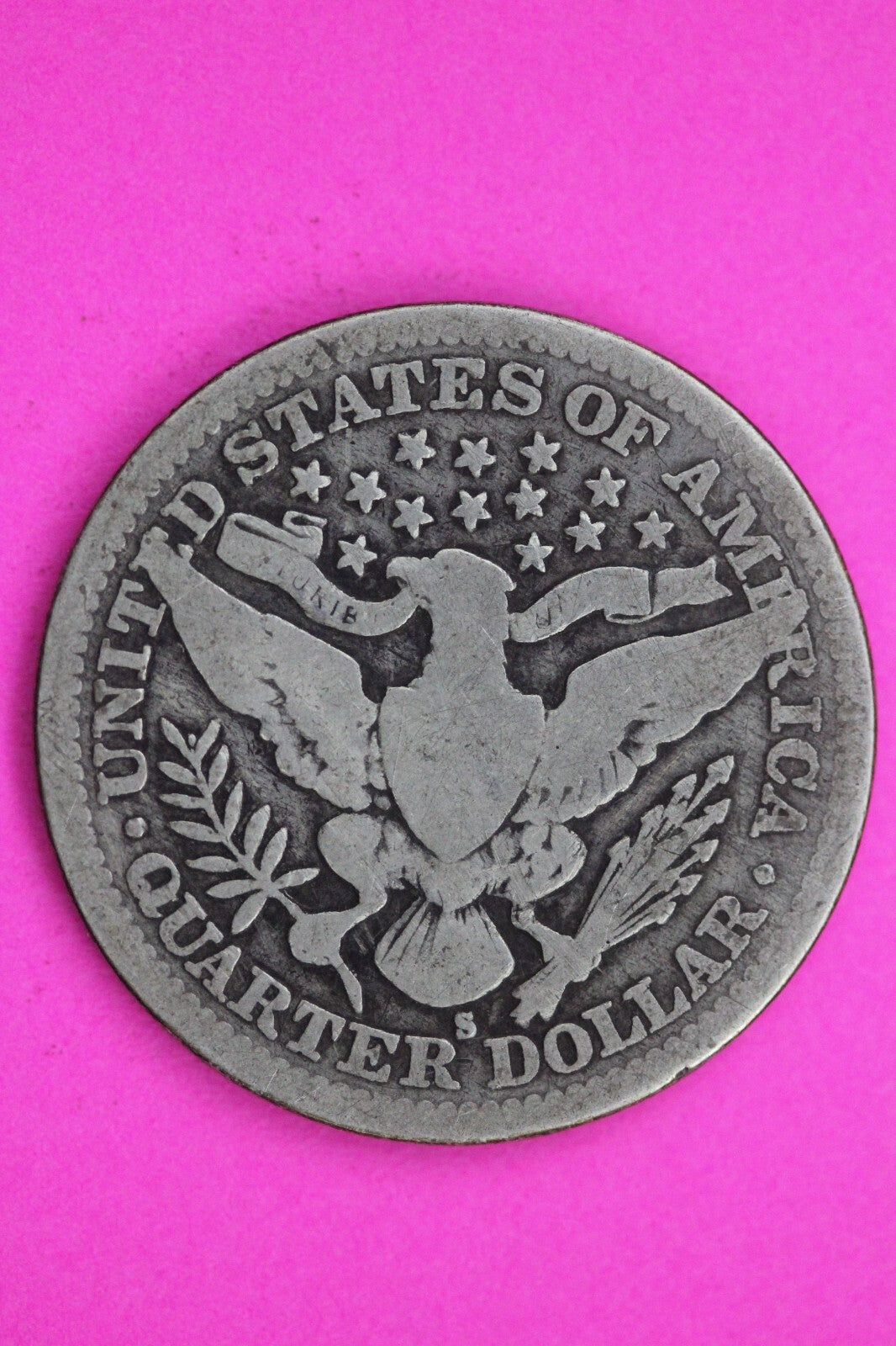 1905 S Barber Liberty Silver Quarter Guaranteed Authentic & Genuine Coin 1206