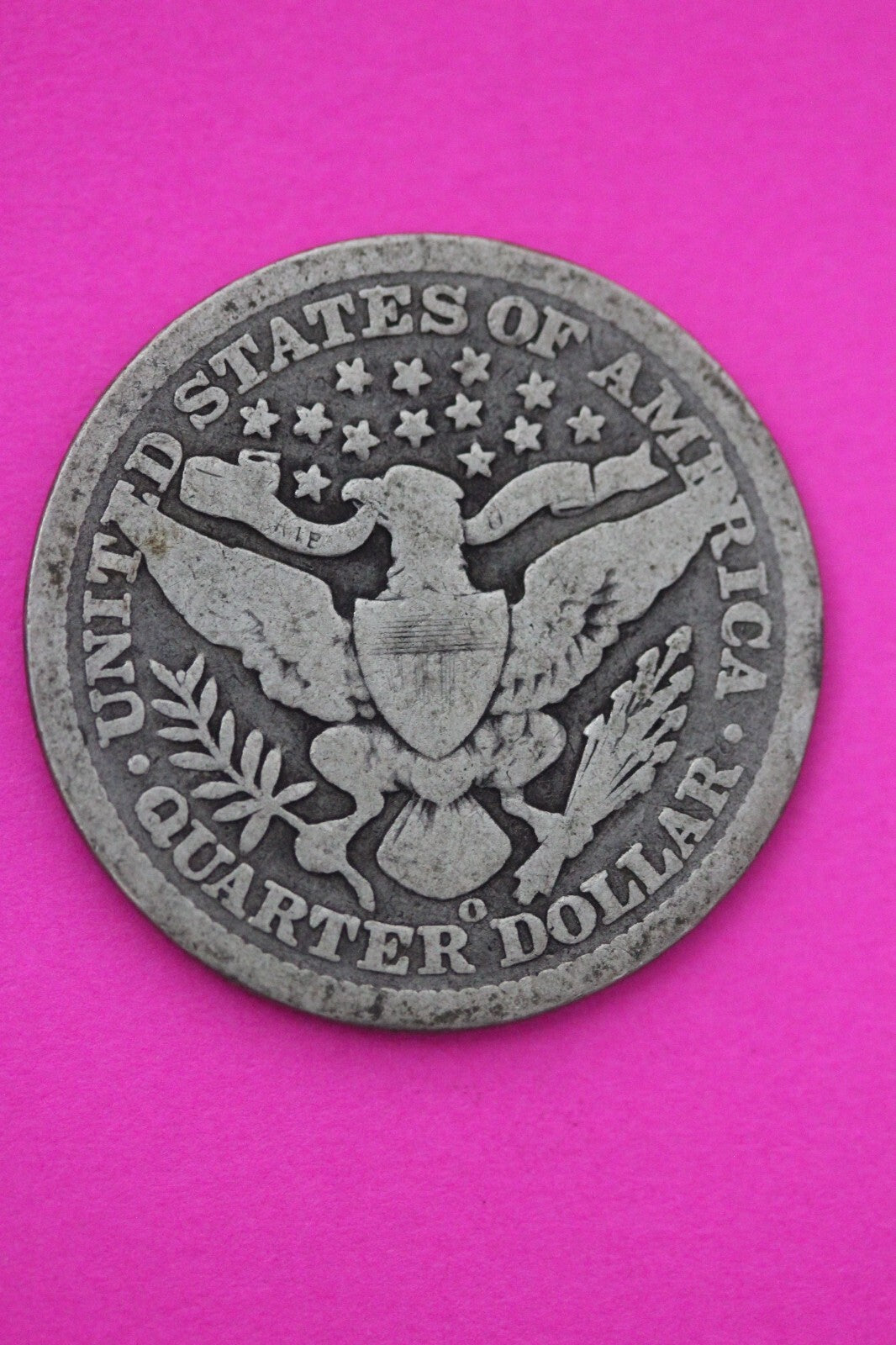 1897 O Barber Liberty Silver Quarter Scarce Semi Key Date New Orleans Mint 06