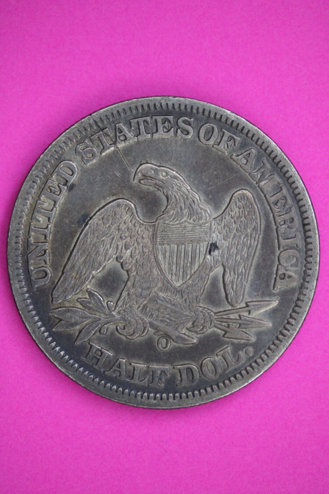 1858 O Seated Liberty Half Dollar Guaranteed Authentic & Genuine Coin 3002