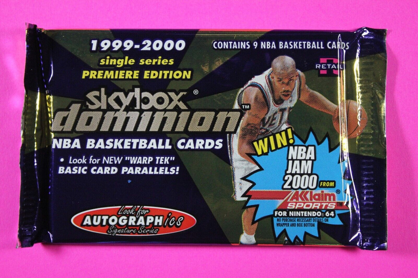 Rare 1999-2000 Skybox Dominion NBA Basketball Hobby Pack Exact Pack In Pics 6022