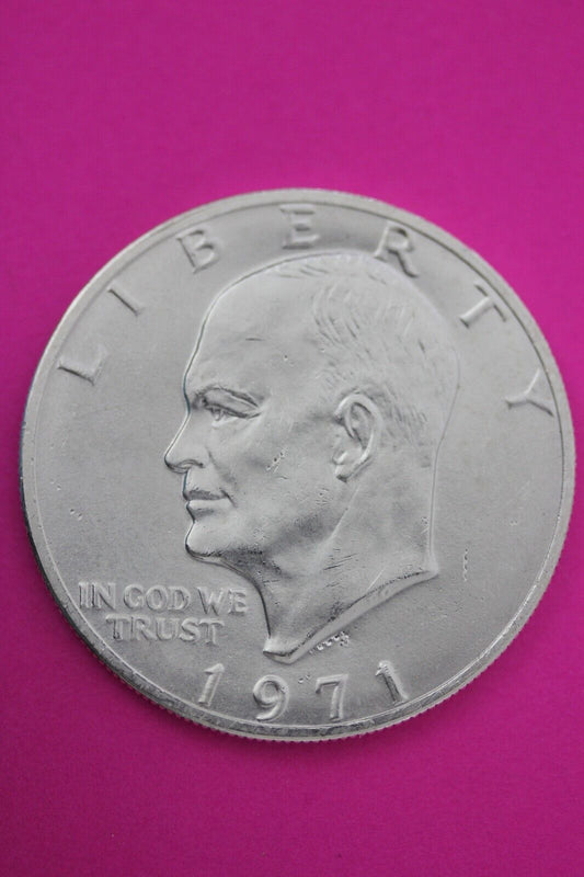 Gem BU 1971 S Ike Eisenhower 40% Silver Dollar You Get Same Coin In Pics TOM 24