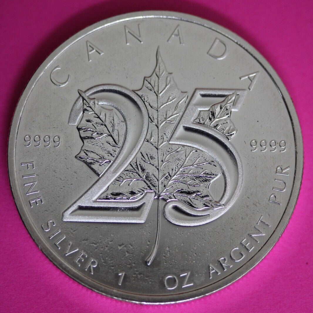 Gem BU 2013 Canada $5 Dollars 1 Ounce Silver Maple Leaf Same Coin In Pics CAF16