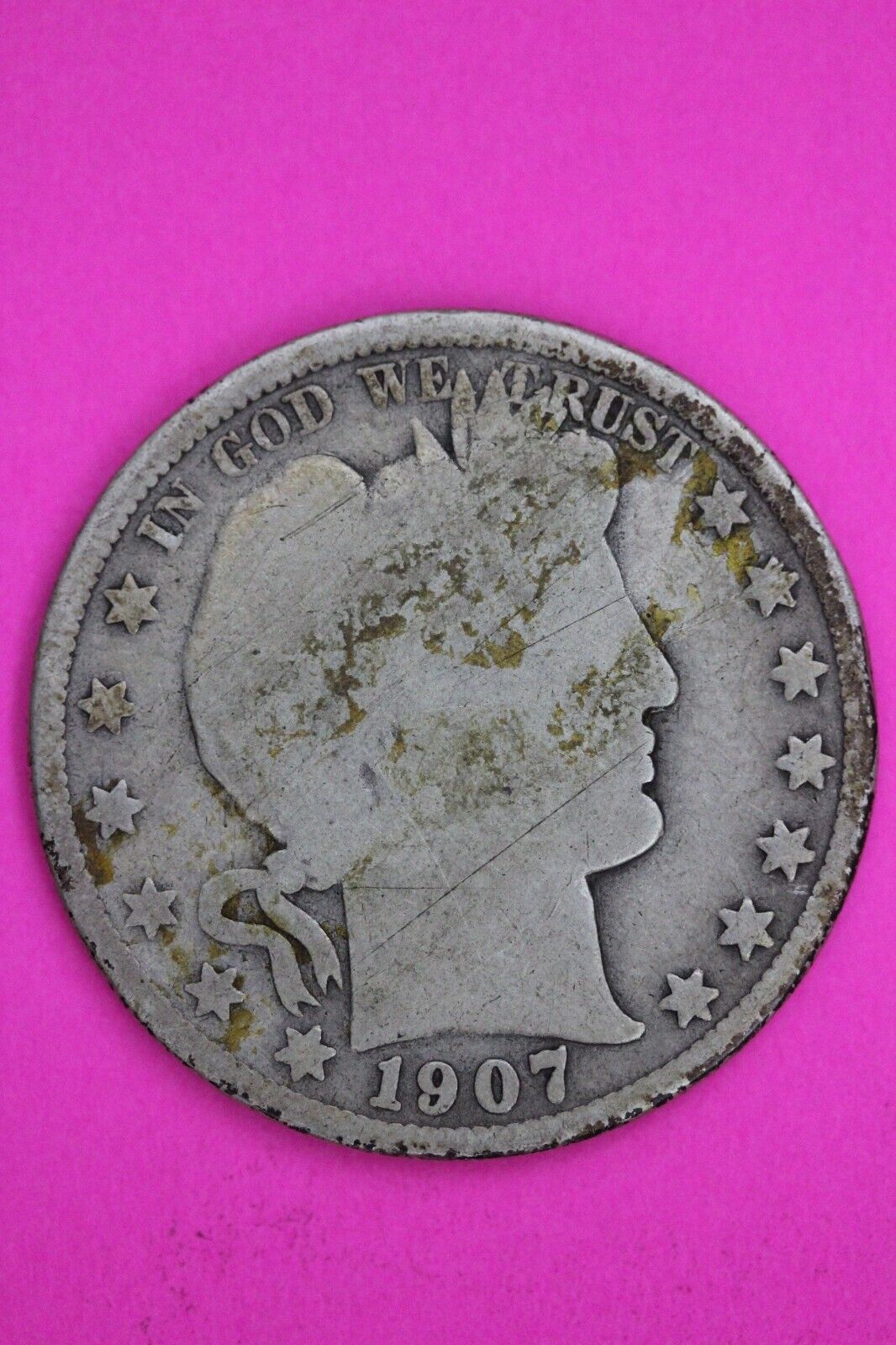 1907 O Barber Liberty Half Dollar Silver Coin You Get The Coin In Pics TOM 07