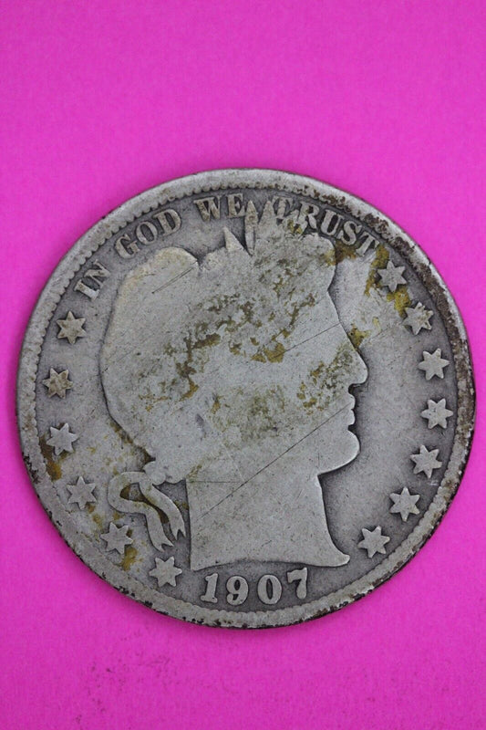 1907 O Barber Liberty Half Dollar Silver Coin You Get The Coin In Pics TOM 07