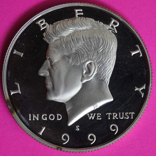 GEM Proof Silver 1999 S John F Kennedy Half Dollar Exact Coin Shown Tom 56