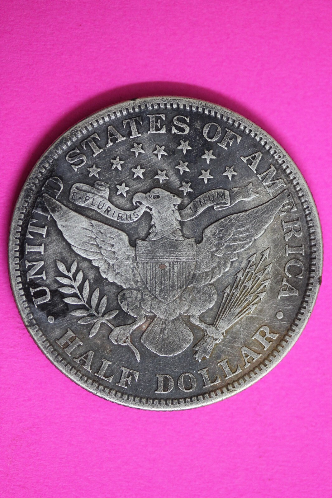 Toned 1907 P Barber Liberty Half Dollar Silver Scarce Semi Key Date Coin 76