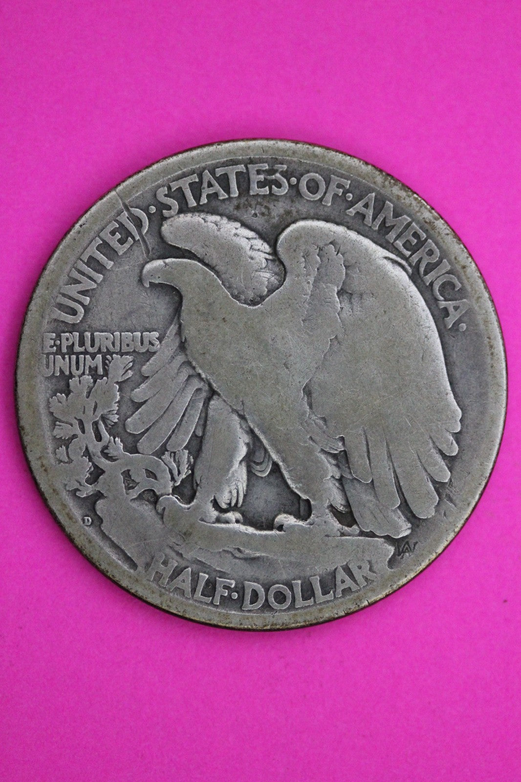 1919 D Walking Liberty Silver Half Dollar Guaranteed Authentic Genuine Coin 2279