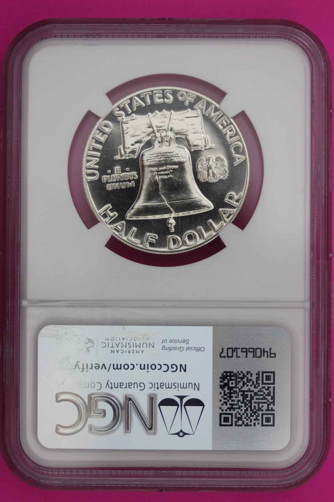 1959 PF 66 Ben Franklin Half Dollar NGC Graded Certified Authentic Slab 1139