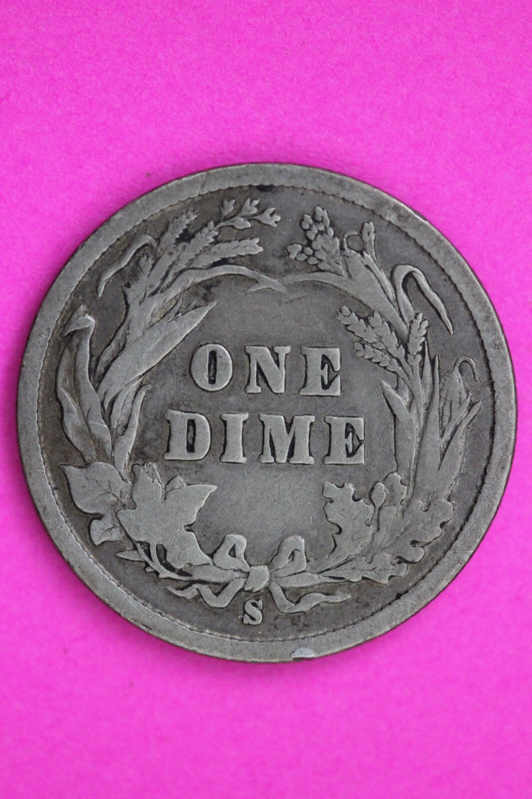 1898 S Barber Liberty Dime Silver Coin Guaranteed Authentic & Genuine 0715N