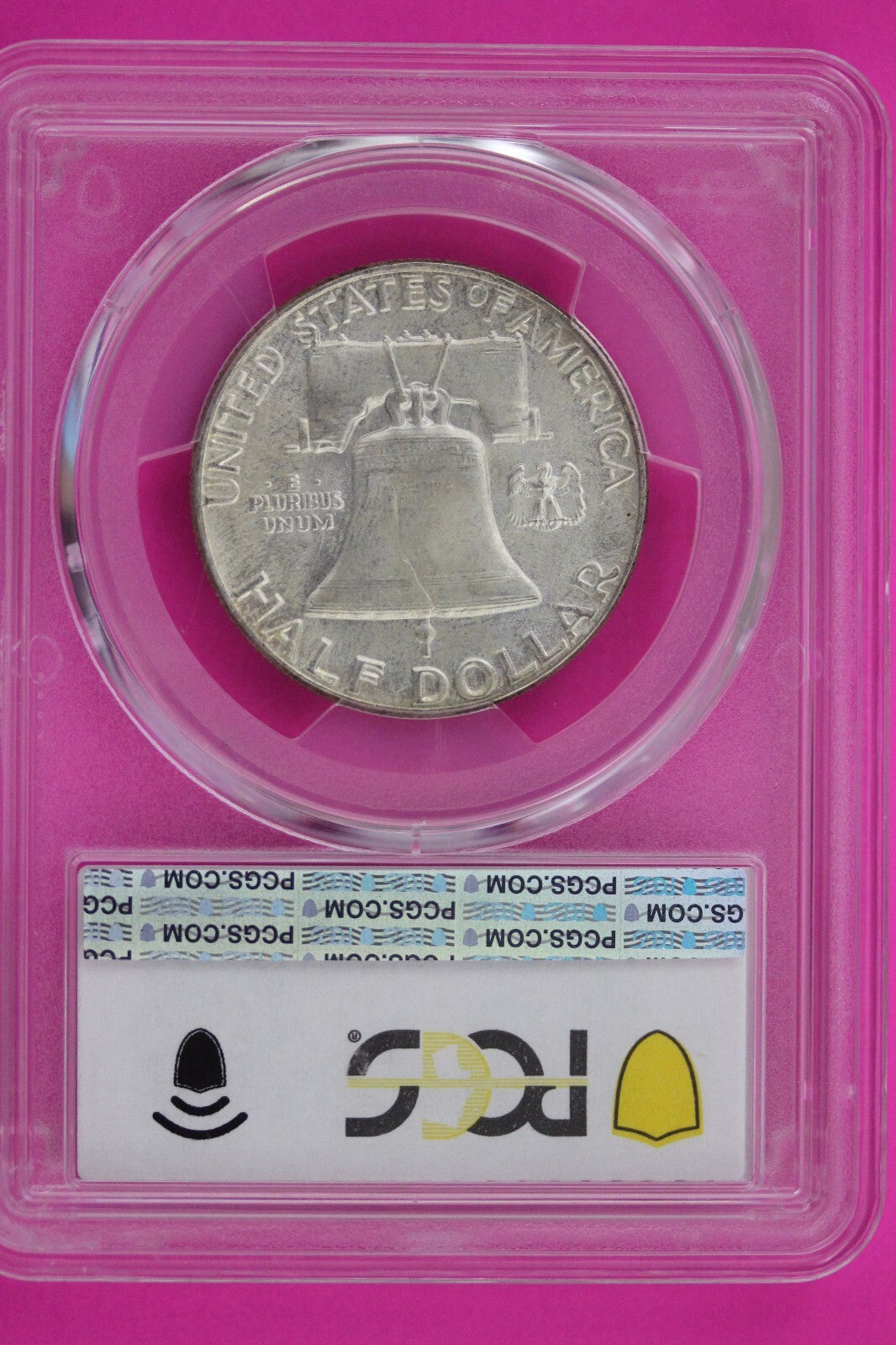 1955 P MS 64 Full Bell Lines Ben Franklin Silver Half Dollar PCGS FBL Slab 10