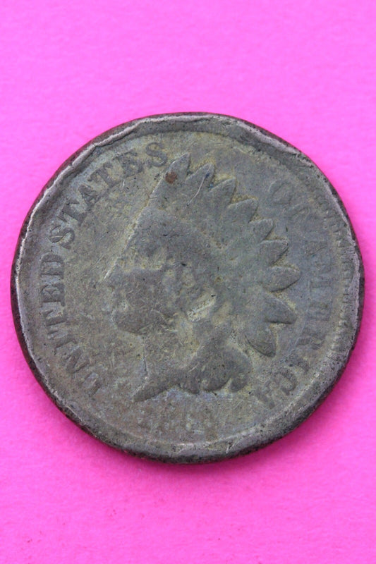 1863 Copper Nickel Indian Head Cent Penny Exact Early Type Coin Pictured 95