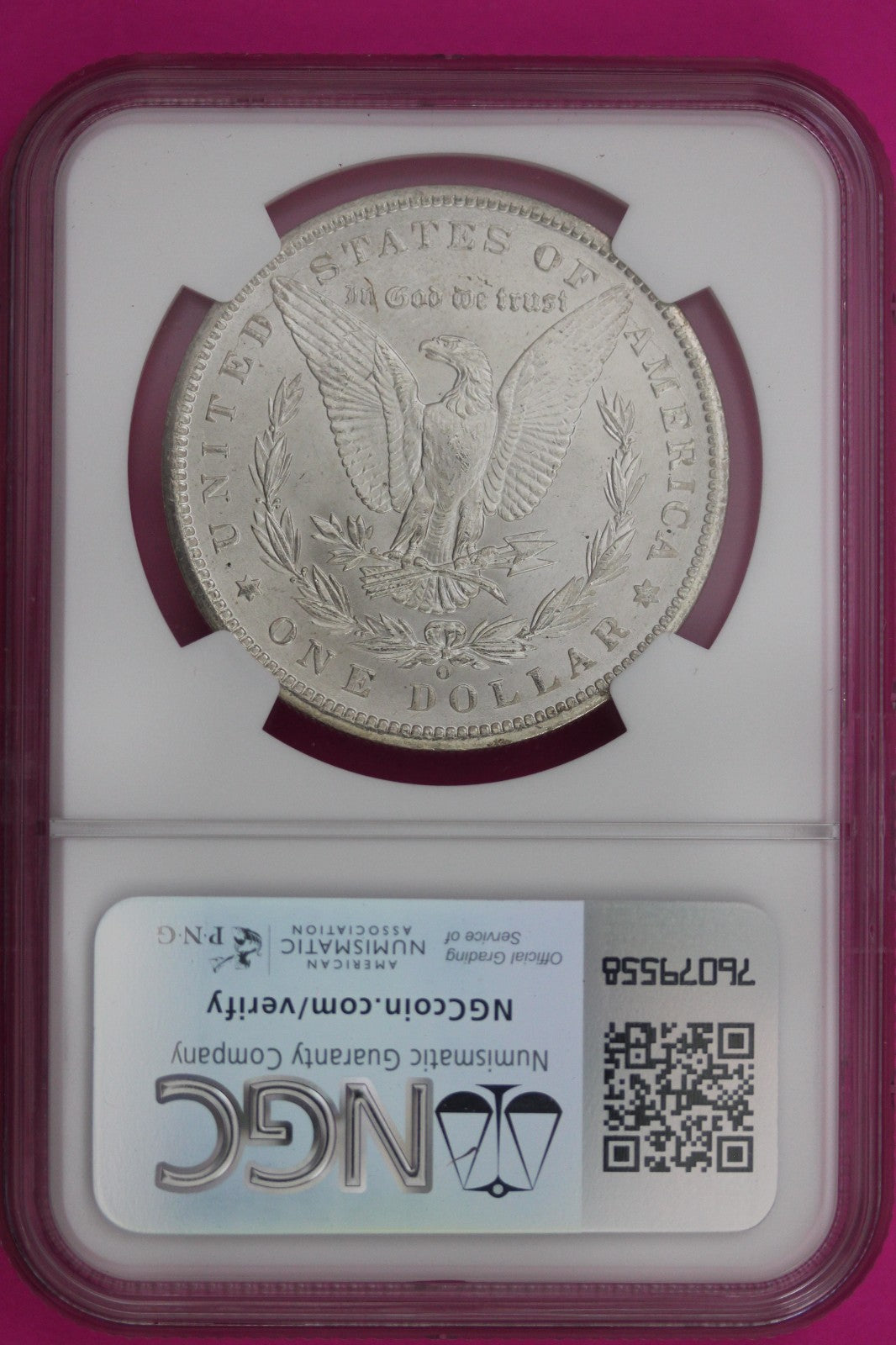 1899 O MS 63 Liberty Morgan Silver Dollar NGC Certified Graded Authentic 251