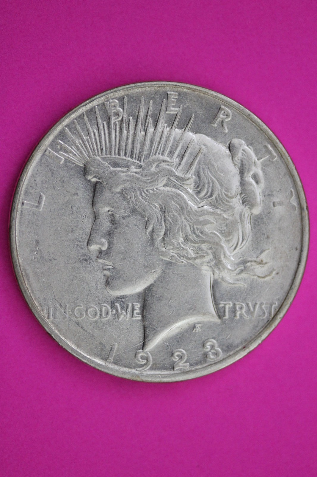 1923 D Peace Silver Dollar LIberty Coin Guaranteed Genuine American Seller 1993