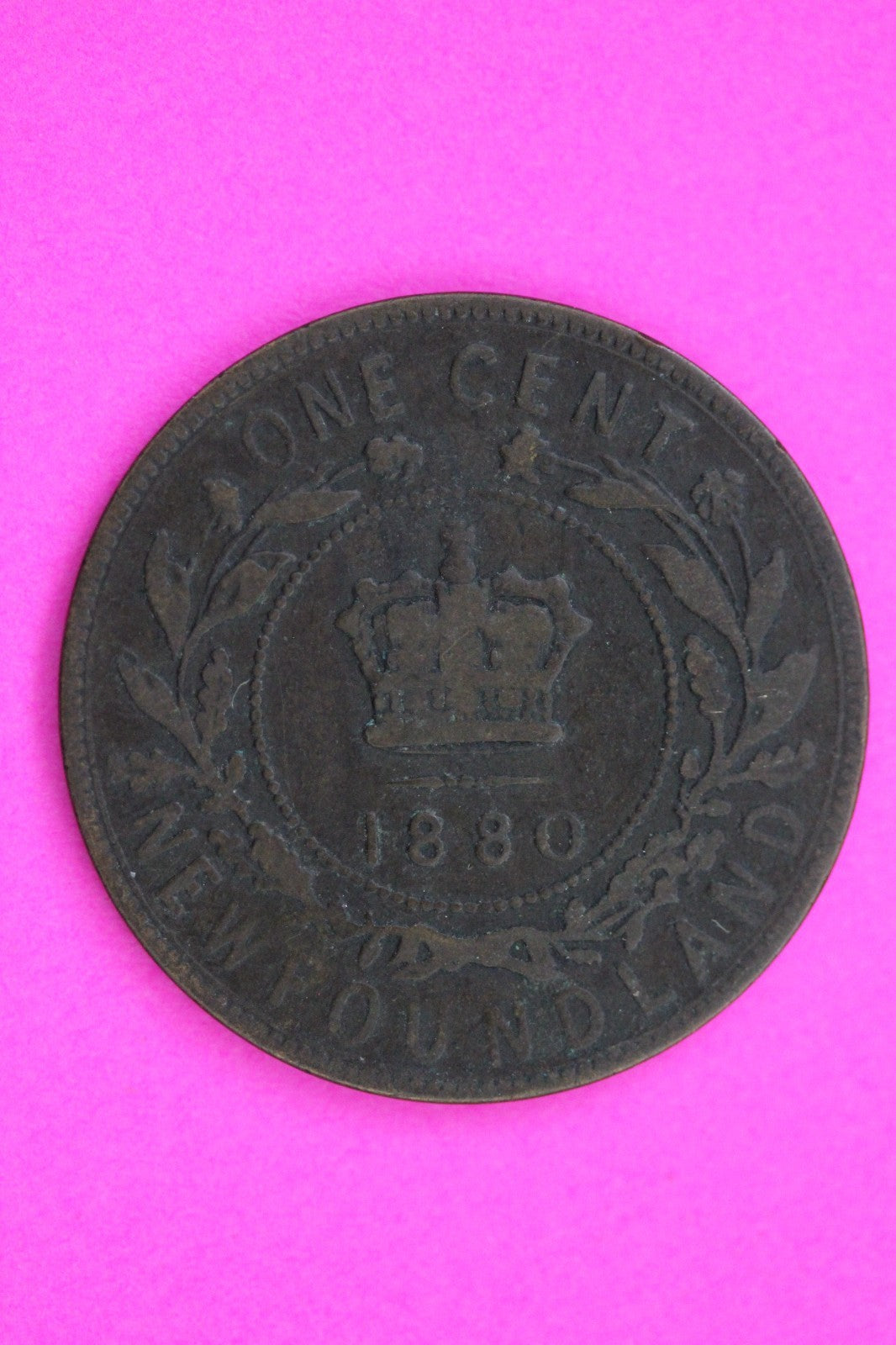 Rare 1873 Newfoundland Canada Large Cent Penny Coin Guaranteed Authentic 2269