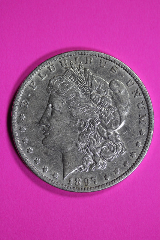 High Grade 1897 O Morgan Liberty Silver Dollar Key Date Coin New Orleans 194