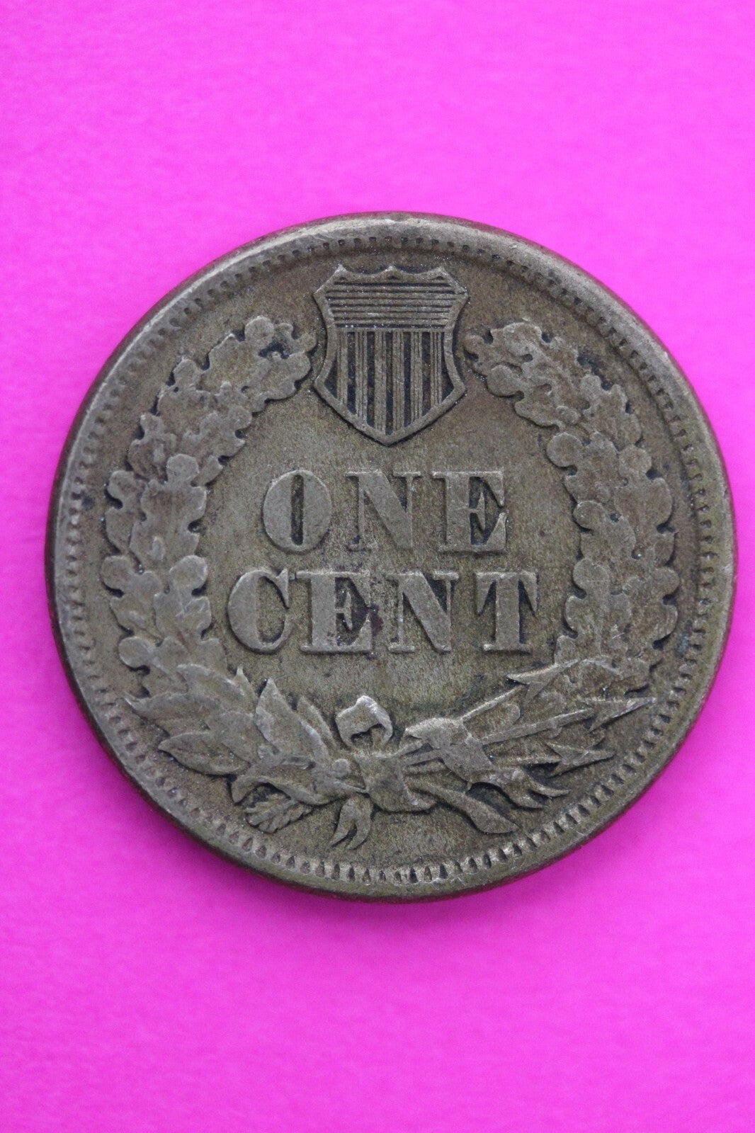 1863 Copper Nickel Indian Head Cent Penny Exact Early Type Coin Pictured 29